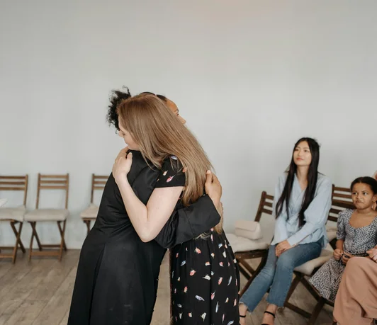 Atelier de groupe au studio
